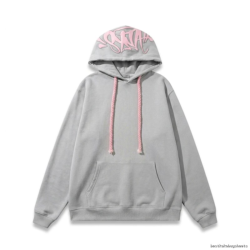 SynaWorld Graffiti Style Light Gray Hoodie