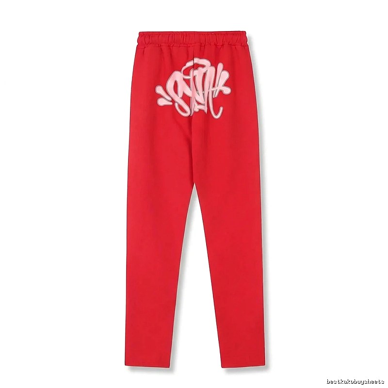 SynaWorld graffiti-style red trousers