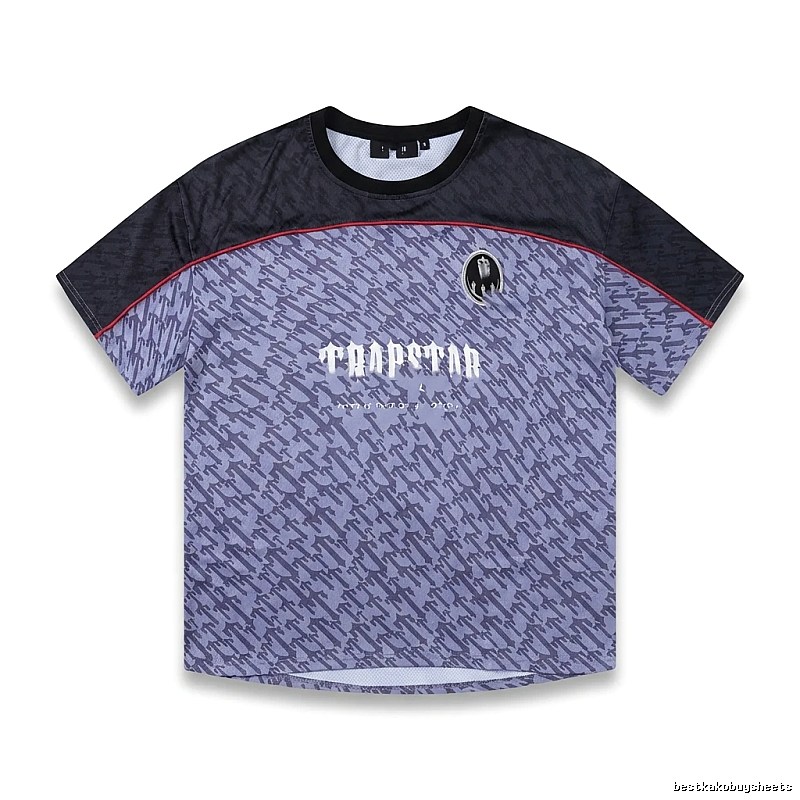 Trapstar Dark Purple and Black Short-sleeve