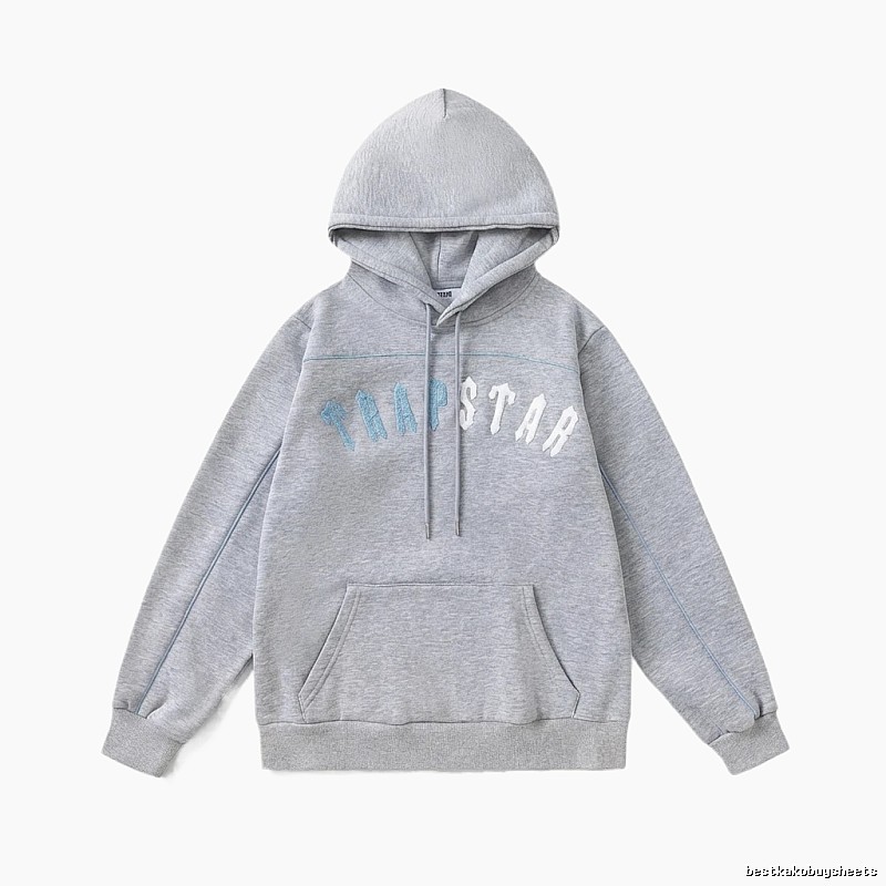 Trapstar Letter Trendy Cool Gray Sweatshirt