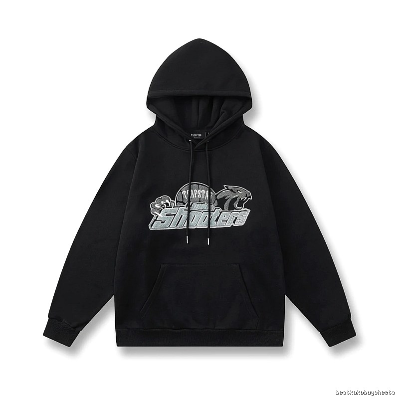 Trapstar - printed trendy and cool black hoodie