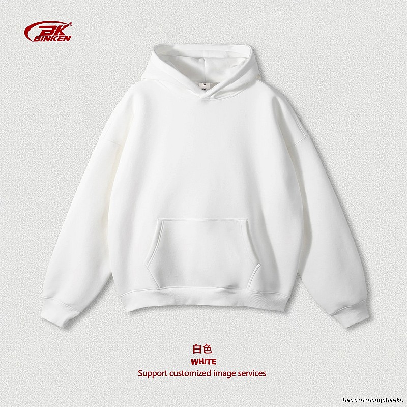 Travel Pullover hoodie Navy Blank Kangaroo with Modern Look