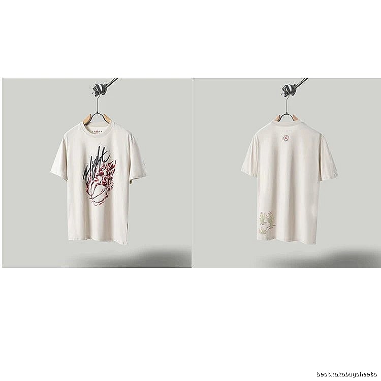 Travis Scott Cactus Co-branded Street-style Off-white T-shirt