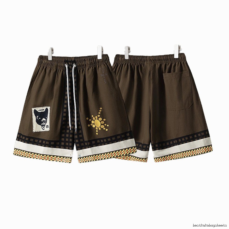 Travis Scott Cactus Jack American Retro Brown Shorts