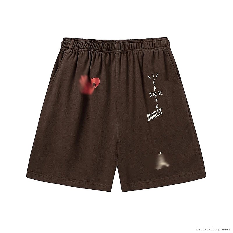 Travis Scott Sport Graphic T-shirt Brown Travis Scott for Warm Weather