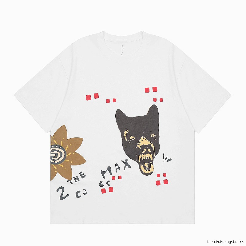 Travis Scott Summer Graphic T-shirt Brown Travis Scott with Bold Graphic