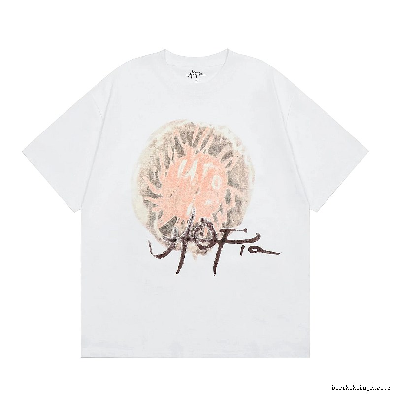 Travis Scott Travel Graphic T-shirt Brown Travis Scott with Soft Visual Tone