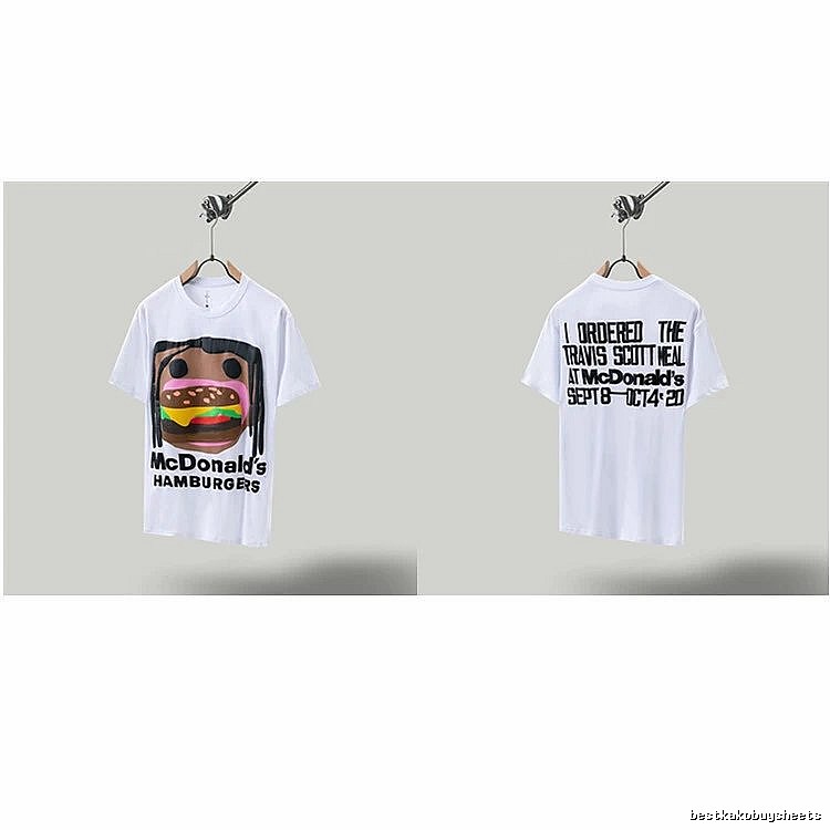 Travis Scott x McDonald's Co-branded Street Style White T-shirt