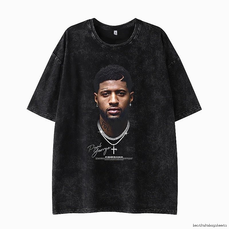 Tupac Logo Detail Portrait graphic T-shirt Black Tupac Collage with Relaxed Feel