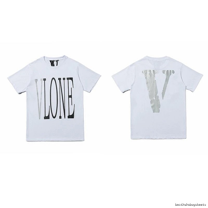 Vlone Patterned Logo T-shirt Black Purple Vlone with Signature Styling