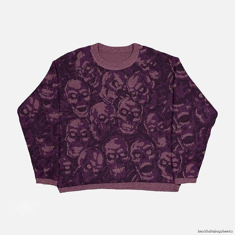 Weekend Anime graphic sweater Black Knit Top for Seasonal Looks